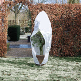 Nature Winterdecke mit Verschluss 70 g/m² Weiß 1,5x1,5x2 m