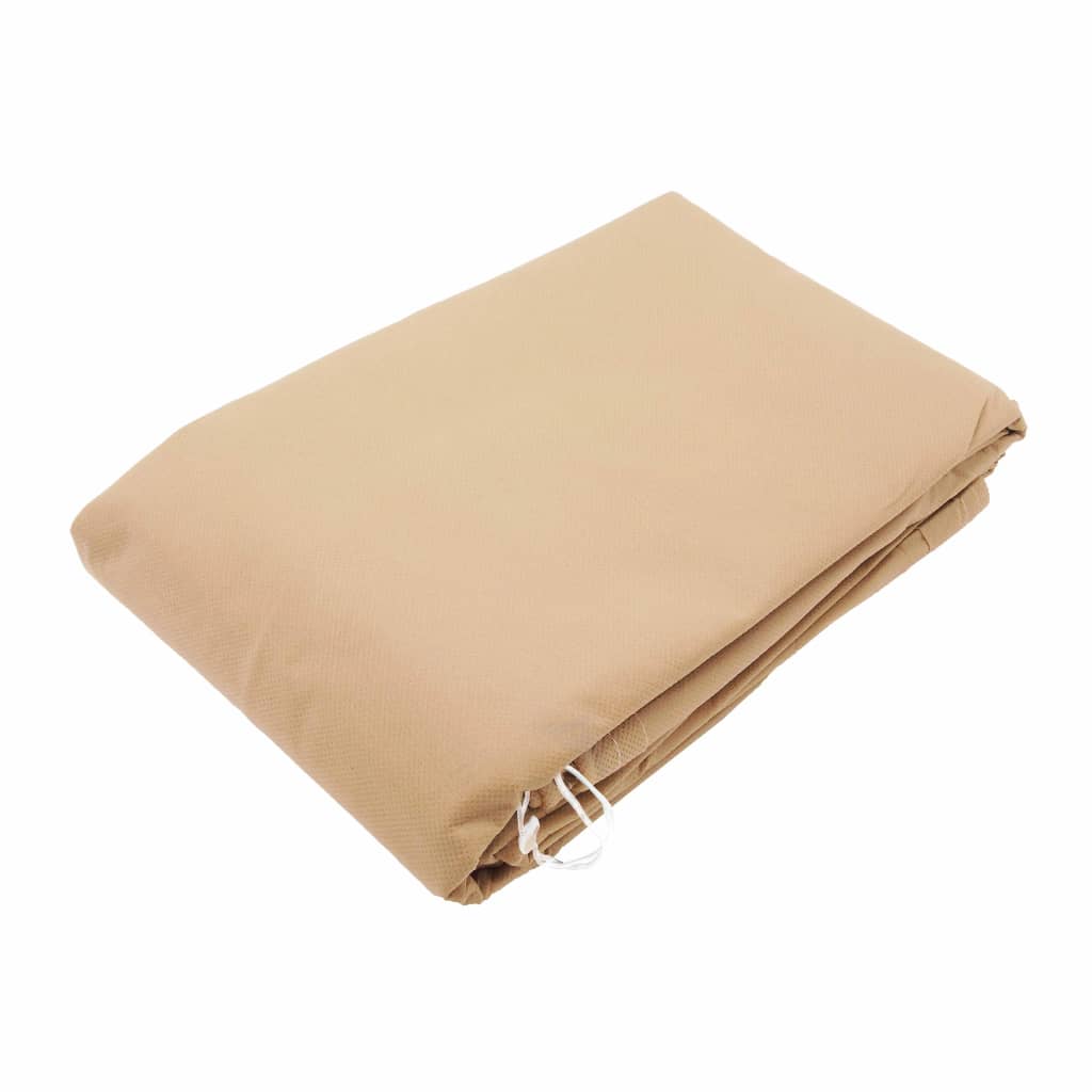 Nature Couverture d'hiver à fermeture éclair 70 g/m² Beige 2x1,5x1,5 m