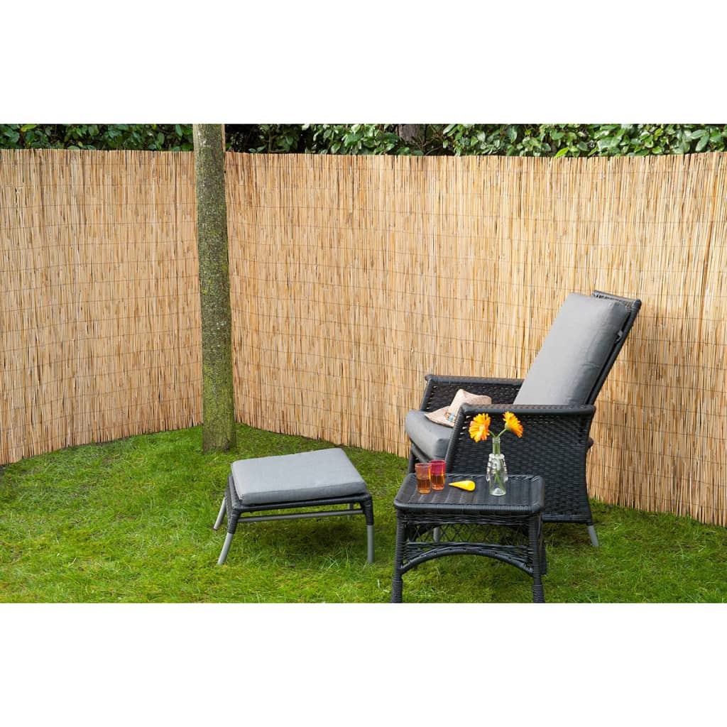 Nature Tapis de jardin roseau 1,5x5 m jonc bambou