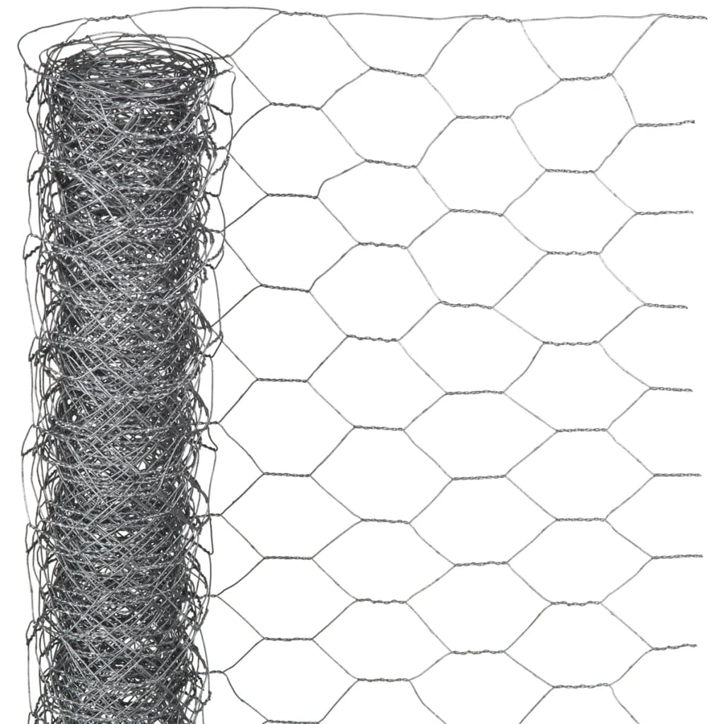 Natur Sechseckiges Metallgeflecht 1 x 10 m 40 mm Verzinkter Stahl