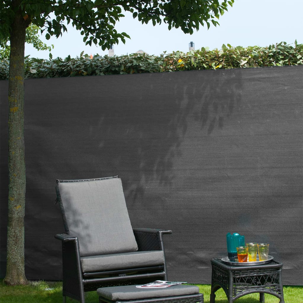 Nature Brise-vue de jardin PE 1,2 x 5 m Anthracite