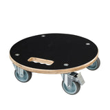 Nature Round plant trolley Ø38 cm black wood