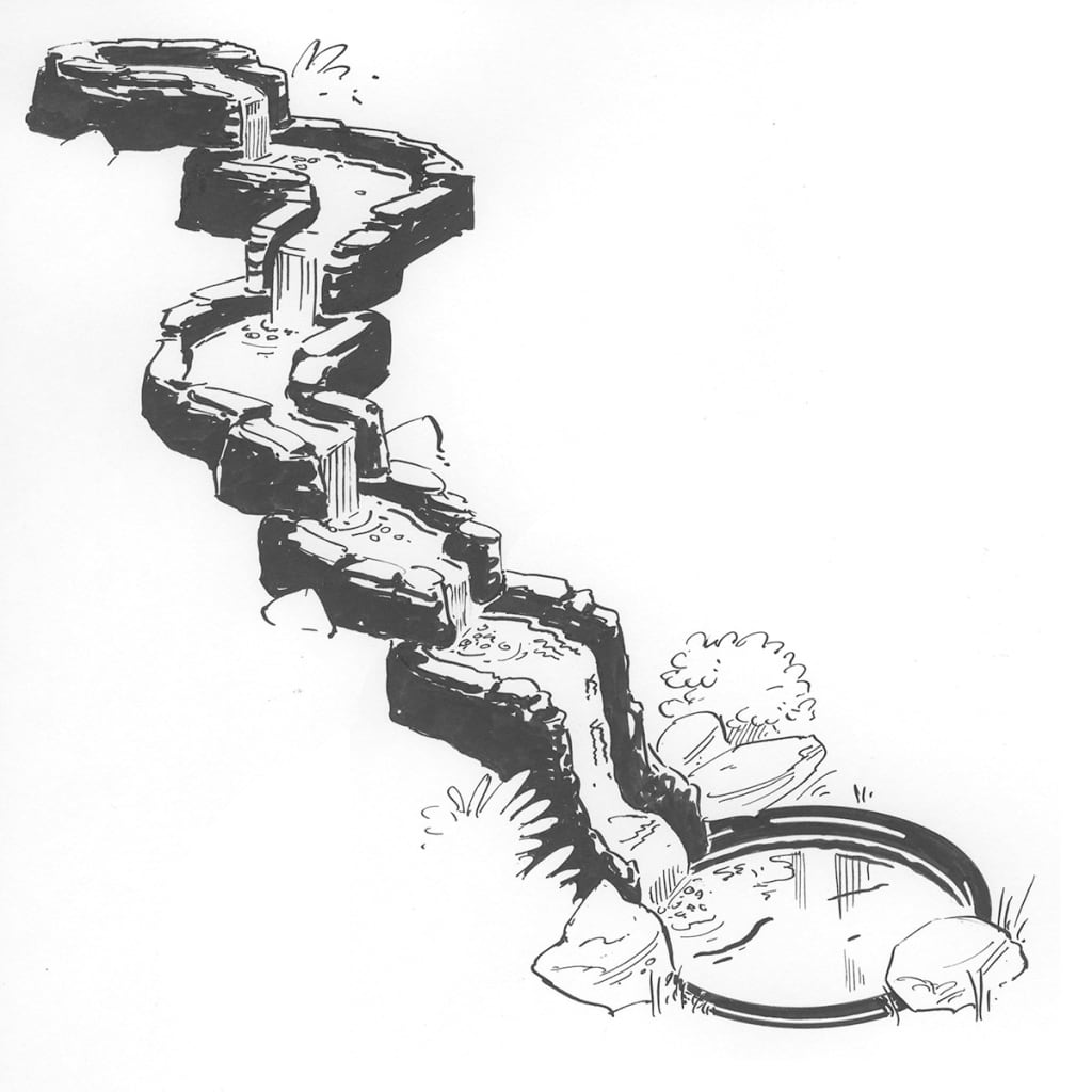 Ubbink Segment droit pour cascade d'étang Colorado Cascade 1312074