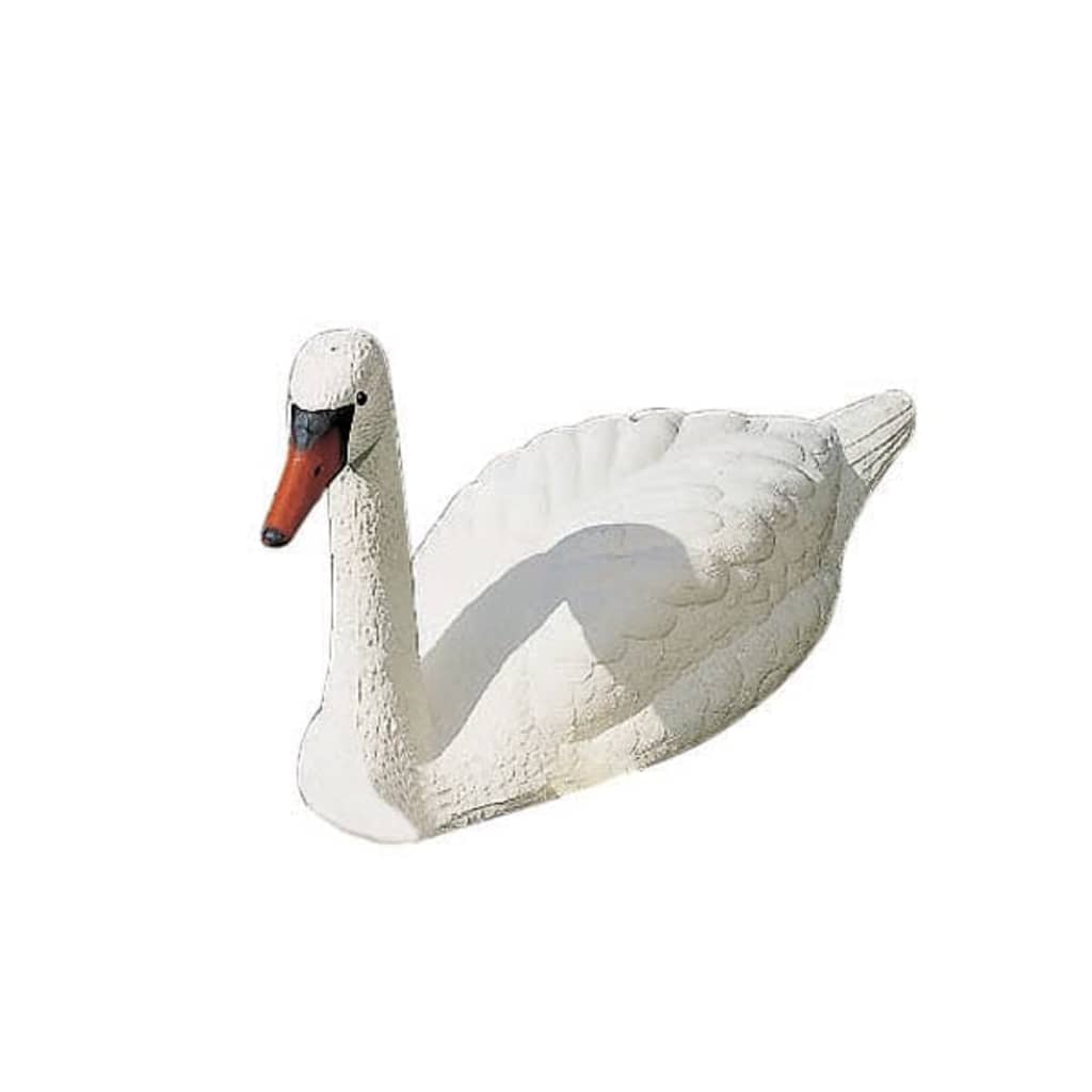 Ubbink Décoration d'étang de jardin en forme de cygne blanc Plastique