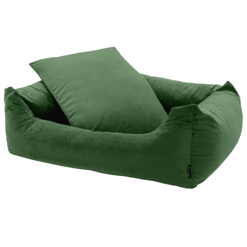 Madison Lit pour chien Velvet 80x67x22 cm Vert