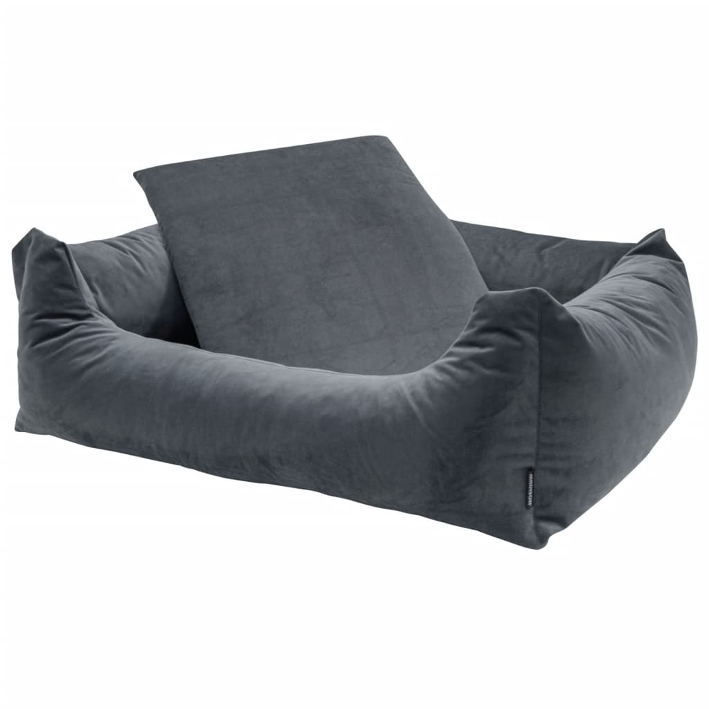 Madison Lit pour chien Velvet 100x80x25 cm Gris