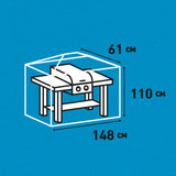 Madison Outdoor-Grillabdeckung, 148 x 61 x 110 cm, Grau