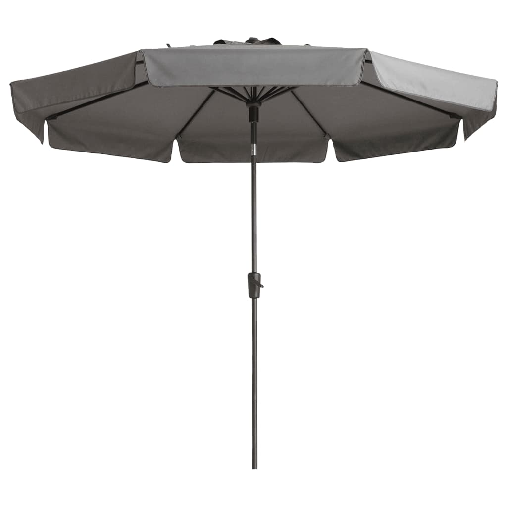 Madison Parasol de jardin Flores Luxe 300 cm rond gris clair