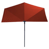 Madison Parasol de balcon Sun Wave 270x150 cm Rouge brique