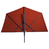 Madison Parasol de balcon Sun Wave 270x150 cm Rouge brique