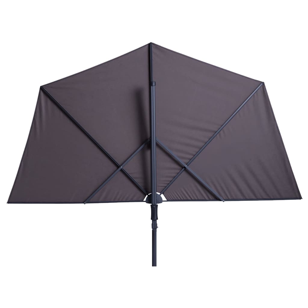 Madison Sun Wave Balcony Parasol 270x150 cm Sapphire Blue