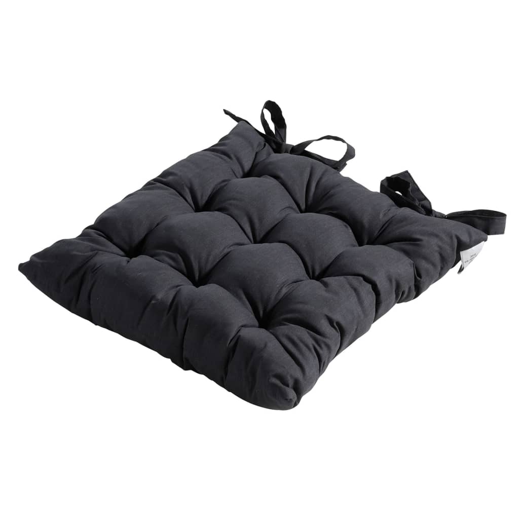 Madison Coussin de siège Toscane Basic 46x46 cm noir