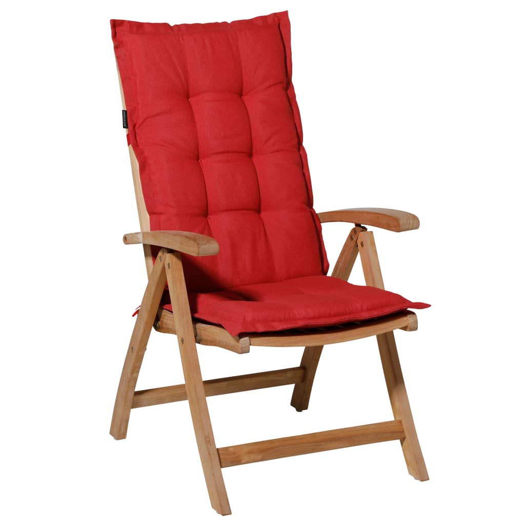 Madison Coussin de chaise à dossier haut Panama 123x50 cm Rouge brique