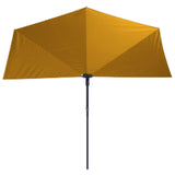 Madison Parasol de balcon Sun Wave 270x150 cm Jaune doré