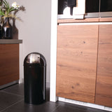 EKO 40L Pressure Lid Trash Can Black