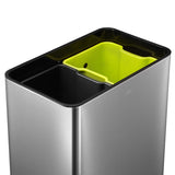 EKO Mirage 2x20 L Sensor Bin Matt Silver