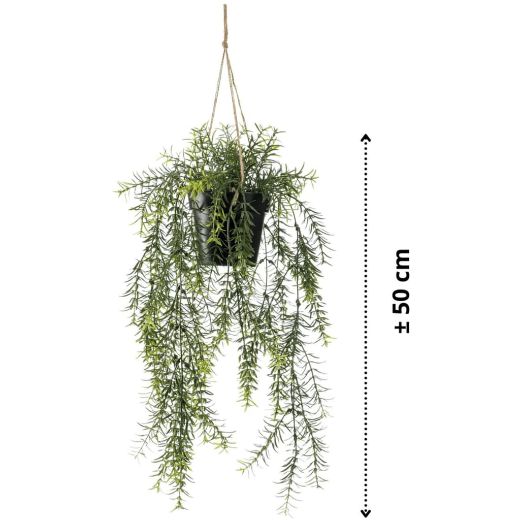 Smaragd Hängender künstlicher Spargelstrauch 50 cm im Topf