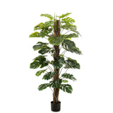 Emerald Monstera artificiel sur poteau 150 cm