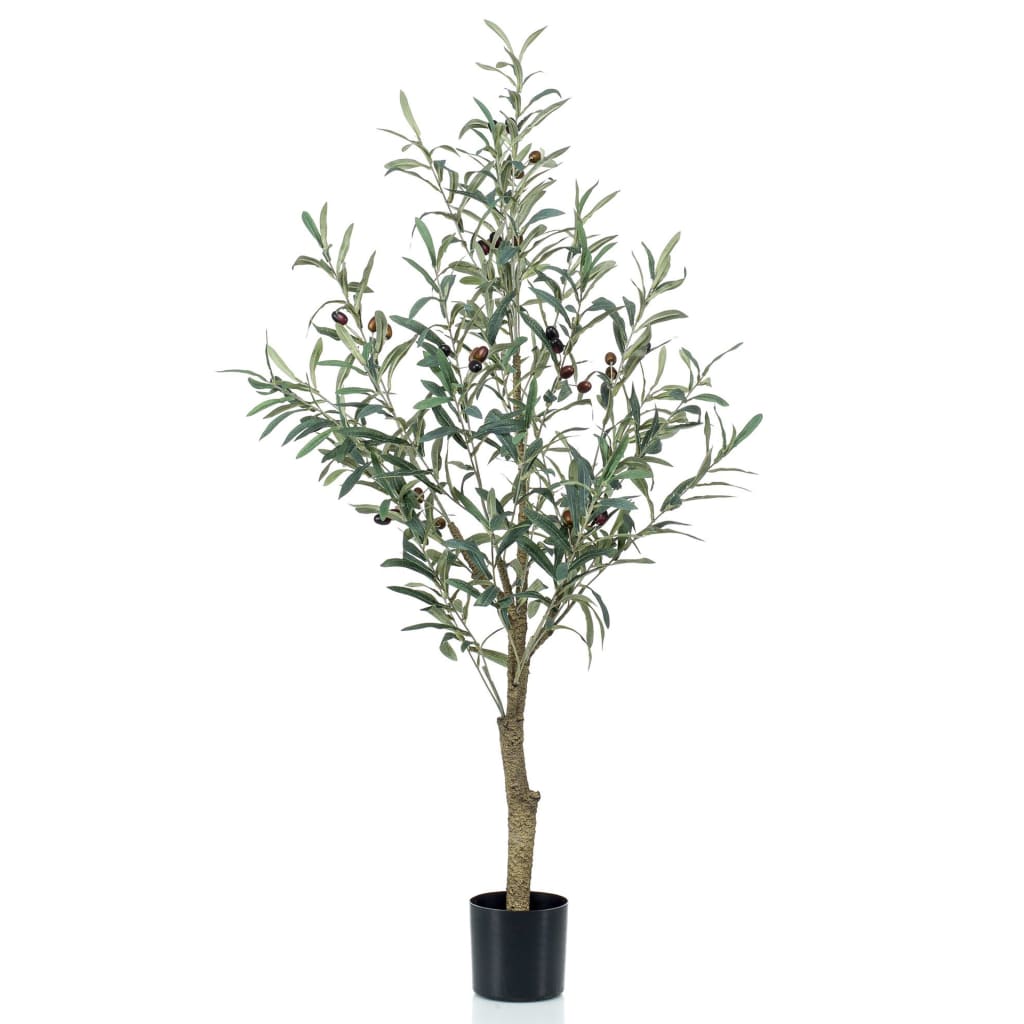 Emerald Olivier artificiel 115 cm en pot en plastique