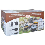 Esschert Design Vierteiliges Outdoor-Kochutensilien-Set, Schwarz