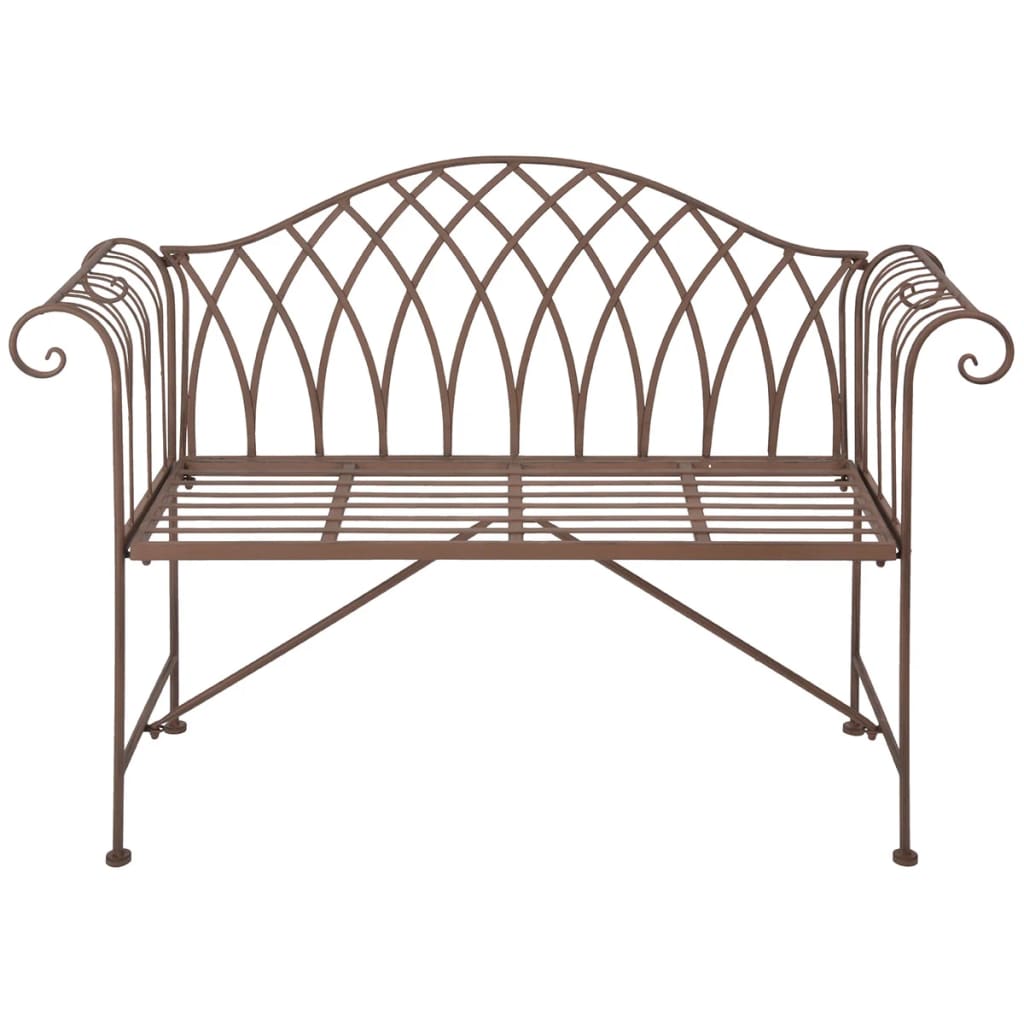 Esschert Design Banc de jardin métal de style anglais ancien MF009