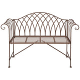 Esschert Design Banc de jardin métal de style anglais ancien MF009