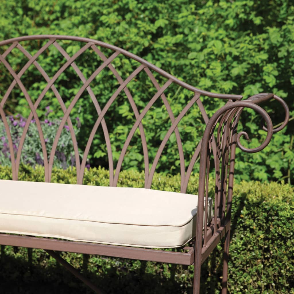 Esschert Design Banc de jardin métal de style anglais ancien MF009