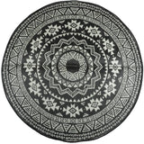 Esschert Design Outdoor rug 180 cm Black and white OC18