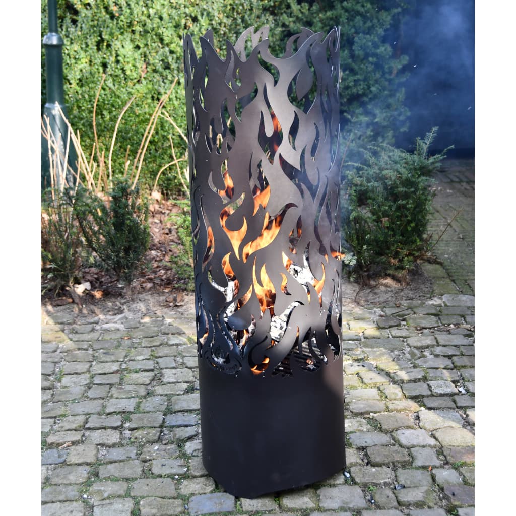 Esschert Design Flames Feuertonne Kohlenstoffstahl Schwarz FF408