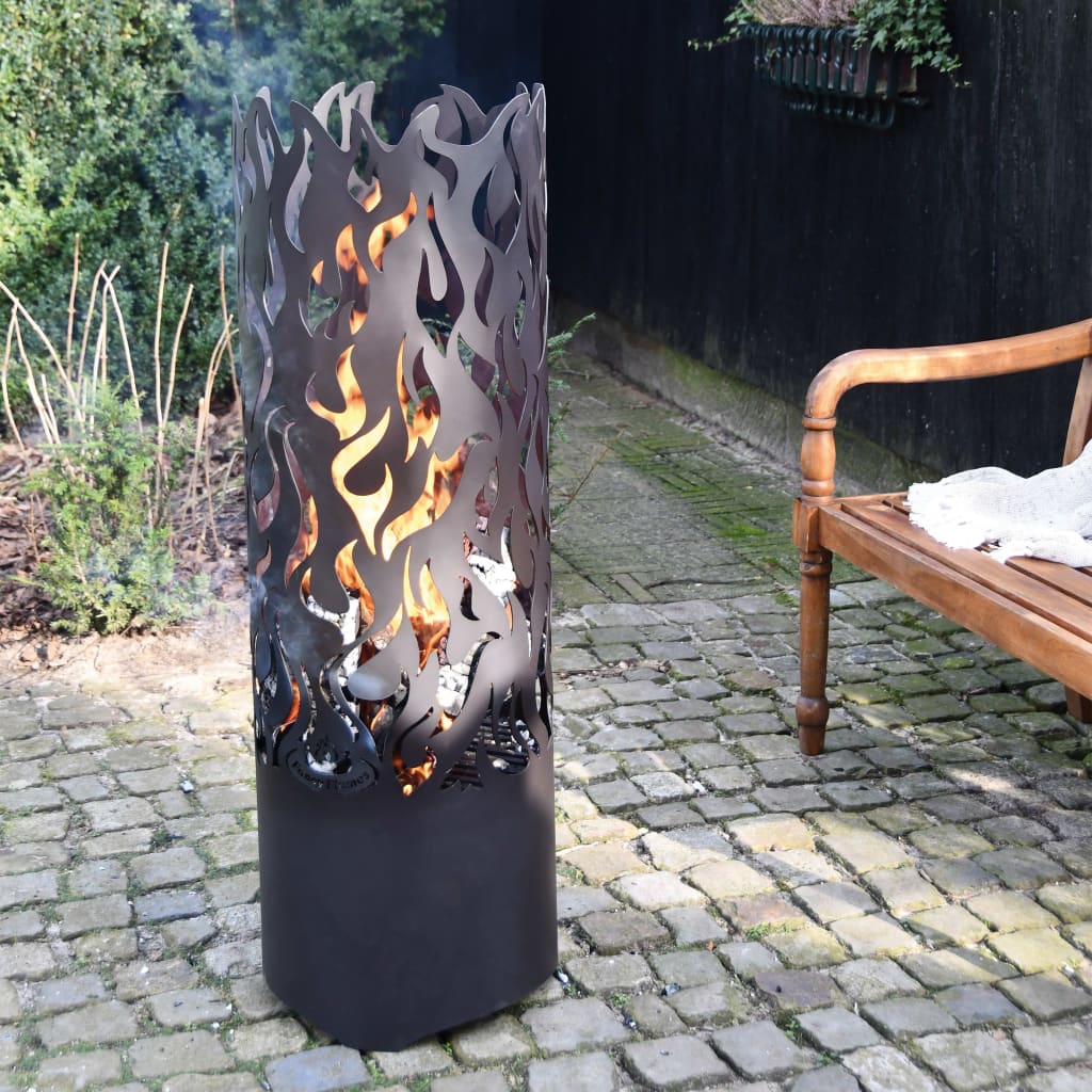 Esschert Design Flames Feuertonne Kohlenstoffstahl Schwarz FF408