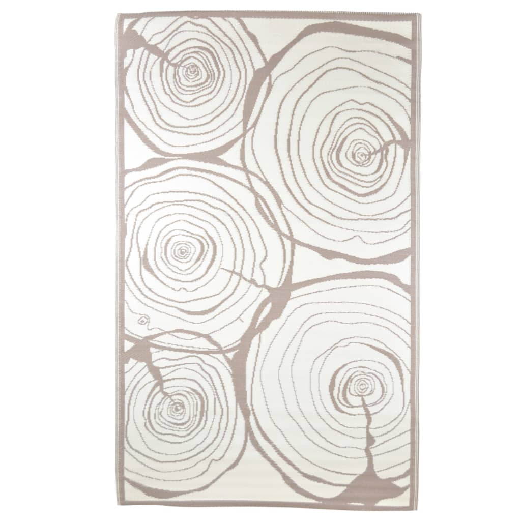 Esschert Design Outdoor rug 240x150 cm Ascending rings