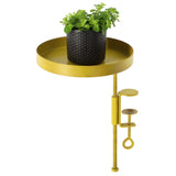 Esschert Design Plateau pour plantes avec pince Rond Doré M