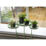 Esschert Design Plateau pour plantes avec pince Rond Vert M