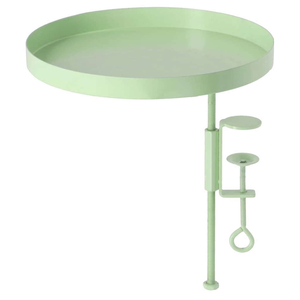 Esschert Design Plateau pour plantes avec pince rond vert L