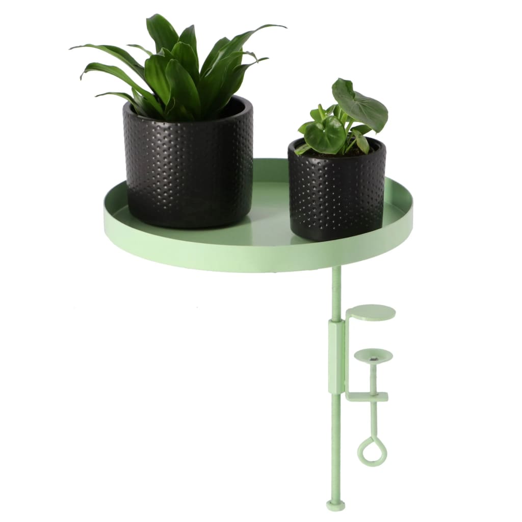 Esschert Design Plateau pour plantes avec pince rond vert L