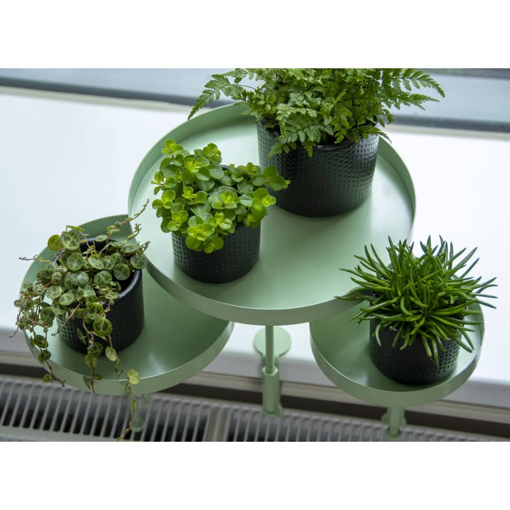 Esschert Design Plateau pour plantes avec pince rond vert L