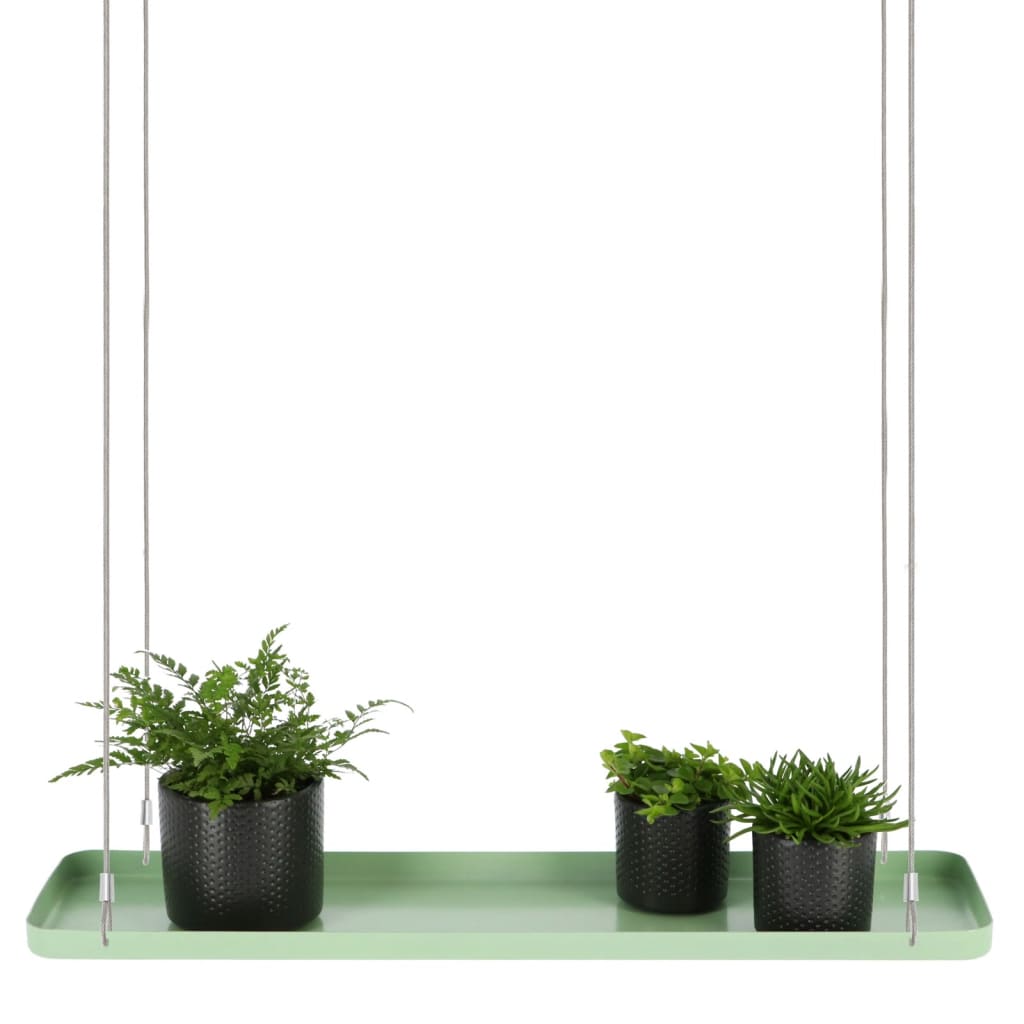 Esschert Design Hanging Plant Tray Rectangular Green L