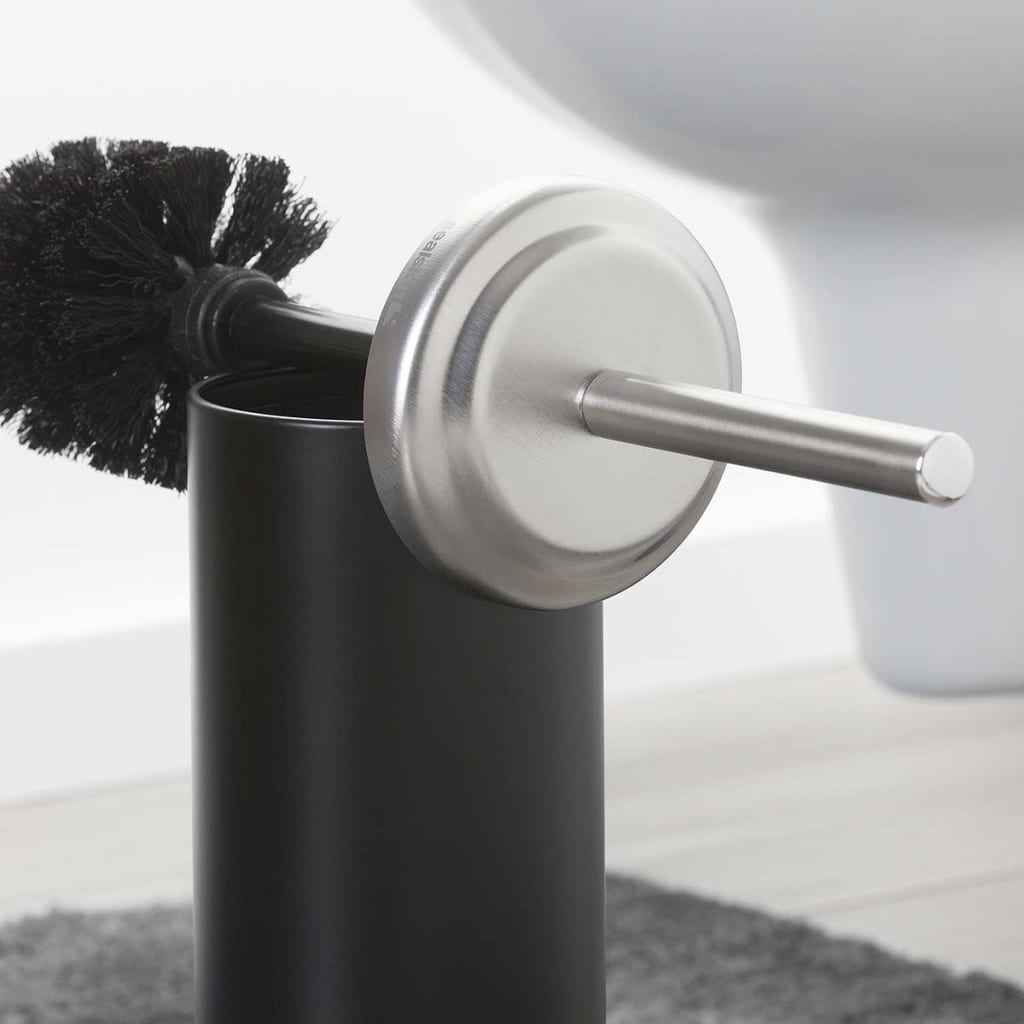 Sealskin Toilet Brush Holder and Brush Acero Black 361730519