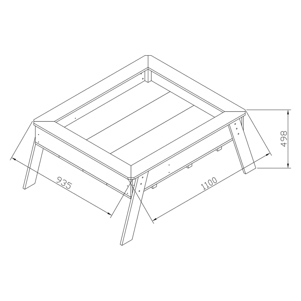 AXI Table de culture de semis Linda Marron