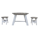 AXI Ensemble de table de pique-nique enfants 3 pcs Gris et blanc