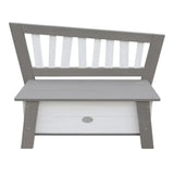 AXI Banc de rangement Corky Gris et blanc