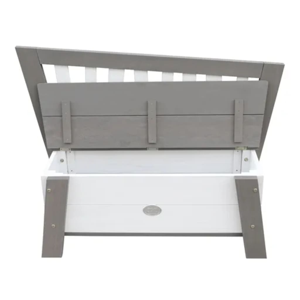 AXI Banc de rangement Corky Gris et blanc