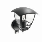 Applique murale extérieure - PHILIPS - Creek - Noir - Avec capteur - IP44