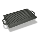 Wende-Grillschale aus Gusseisen 50x23 cm