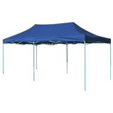 Tente pliable 3 x 6 m Bleu