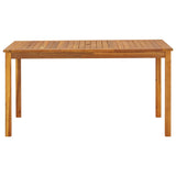 Table de jardin 140x80x74 cm Bois d'acacia massif