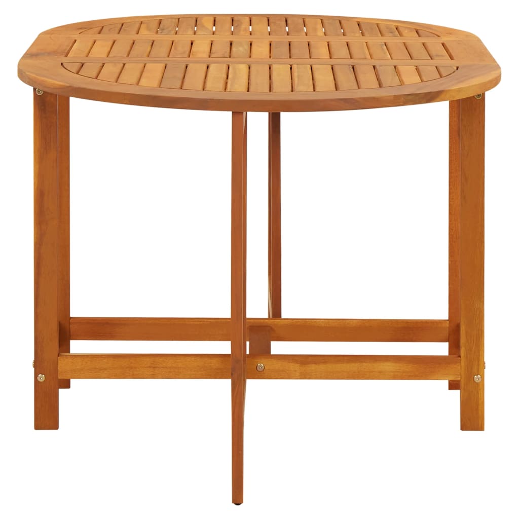 Table de jardin 130x90x72 cm Bois d'acacia massif