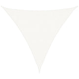 Voile d'ombrage PEHD Triangulaire 3,6 x 3,6 x 3,6 m Blanc