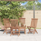 Chaises pliables de jardin lot de 4 Bois de teck solide