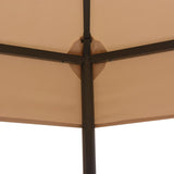 Chapiteau tente de jardin Hexagonal Beige 323 x 265 cm